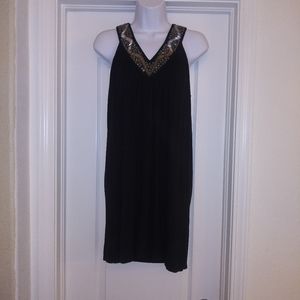 Express Sequin Black Sleeveless Dress